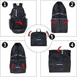 MAXTOP 40L Lightweight Backpack Outdoor Daypack Foldable Water Resistant view 6
