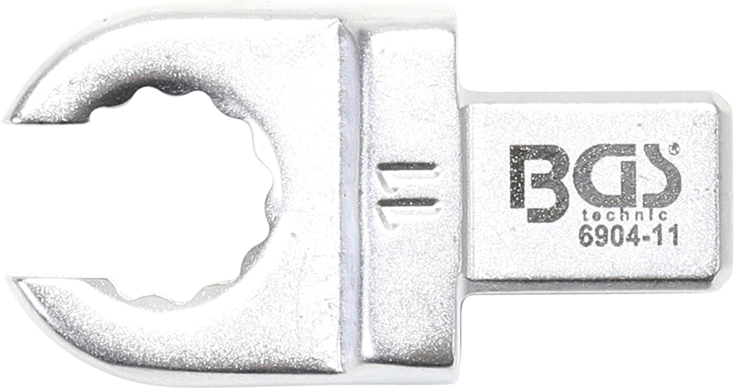 BGS 6904-11 | Push Fit Ring Spanner | open Type | 11 mm | Square Size 9 x 12 mm