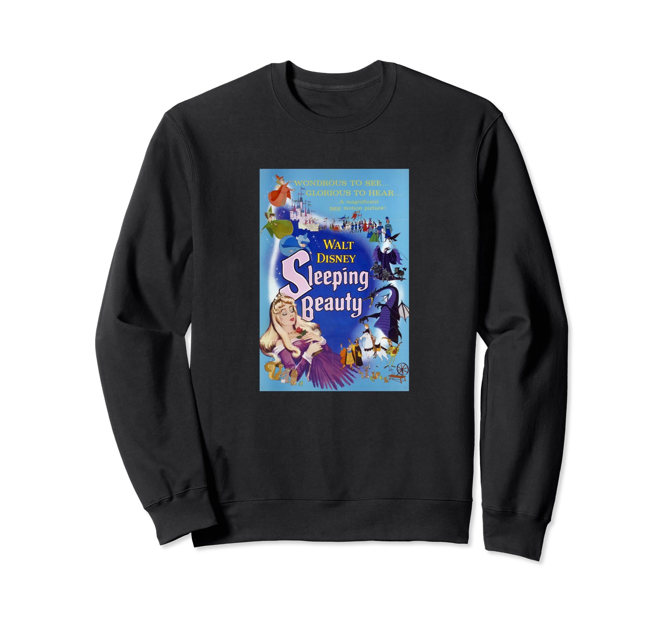 Disney Sleeping Beauty Group Shot Classic Movie Poster Sweatshirt