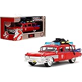Jada Hollywood Rides Transformers x Ghostbusters Ecto-1 G1 Mashup - Die-cast Car with Opening Doors, 1:32 Scale, Ages 8+ (40th Anniversary Edition)