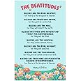 The Beatitudes Matthew 5:3-10 Bible Verse Poster for Kids - 17'' x 11'' Display - Laminated, Full-Color Illustrated Print - Educational Kids Bible Posters for Classroom, Homeschool, Sunday School