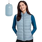 Pioneer Camp Puffer Vest Women Lightweight Packable Sleeveless Bubble Quilted Zip Up Padded Warm Winter Outerwear Puffy Vests