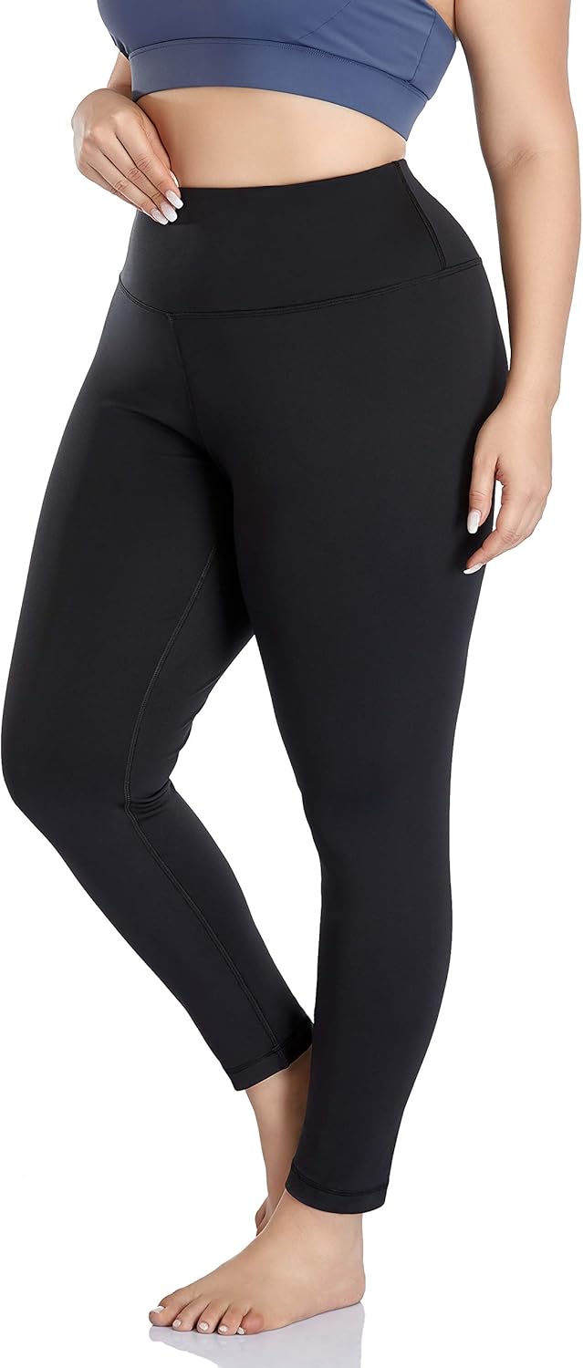 ZERDOCEAN Women's Plus Size High Waisted Yoga Leggings Tummy Control Workout Running Pants: Clothing