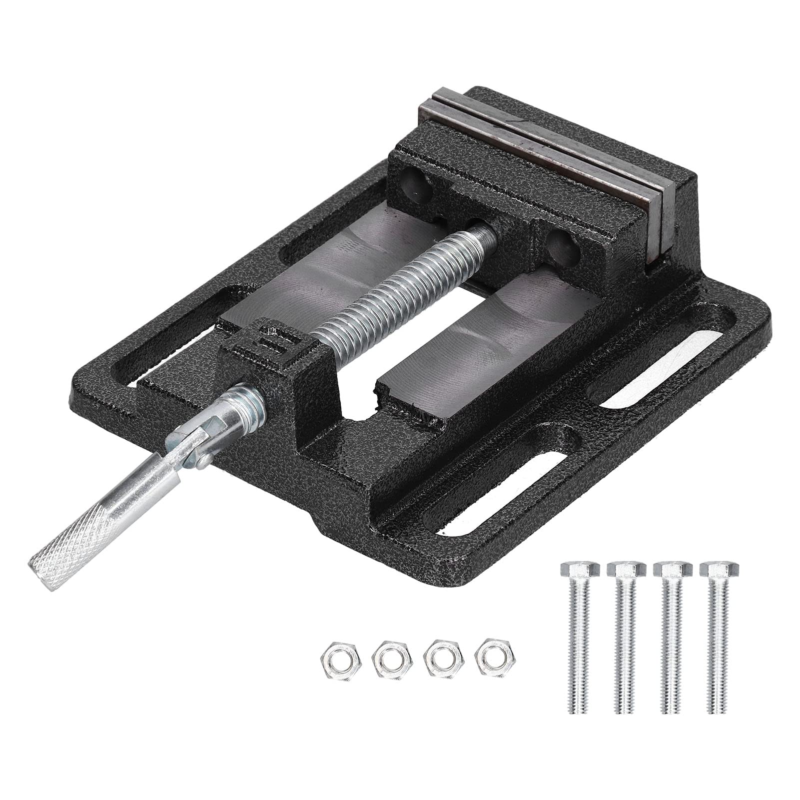 Flat Drill Press Vise American Accurate Mini Bench Vise for Home Mechanical Maintenance Bench Vise Drill, Pillar Drill