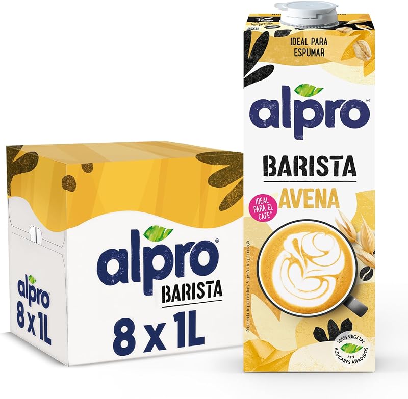Barista Oat Vegetable Drink - Adequado para café - Pack de 8 x 1L