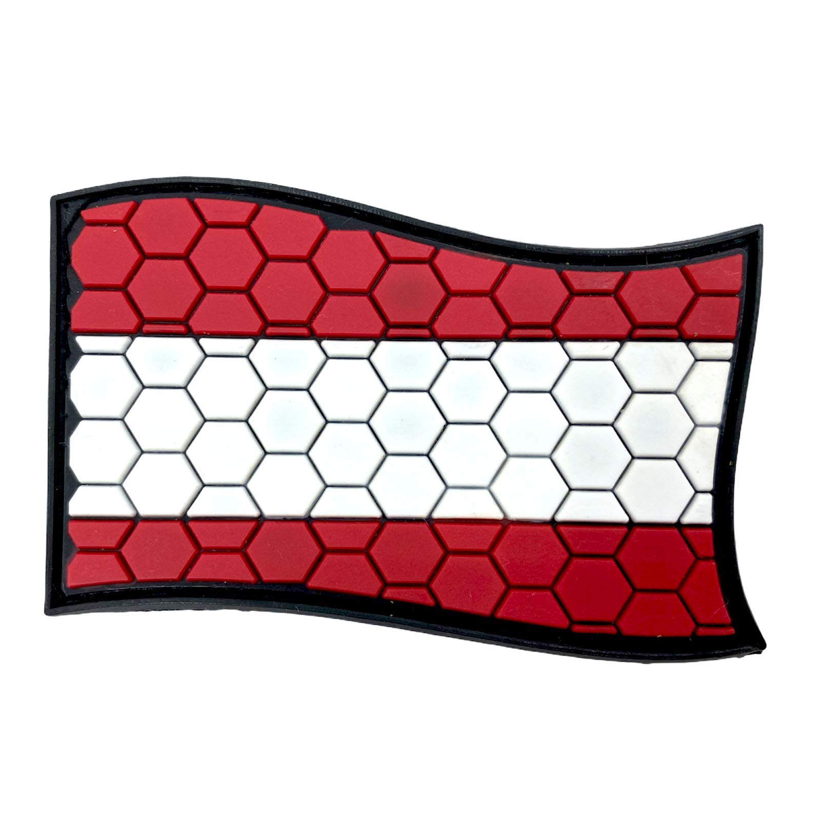 Austria Austrian Honeycomb Flag Airsoft PVC Morale Cosplay Team Patch