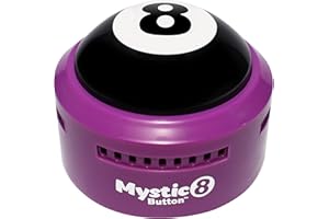 NOVELTY888 TALKING BUTTON Mystic 8 Button - (15 Different Audio Answers) | New Generation of Traditional Magic 8 Ball | Ask a YES or NO Question | Eight Ball | Fortune Telling Ball