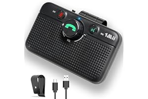 1Mii Bluetooth 5.3 Car Speaker, Hands-Free Bluetooth Speakerphone for Calls, Support Siri Google Assistant, Wireless Speaker 
