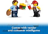 LEGO City Burger Van Toy 60404 Food Truck with Vendor Minifigure view 5
