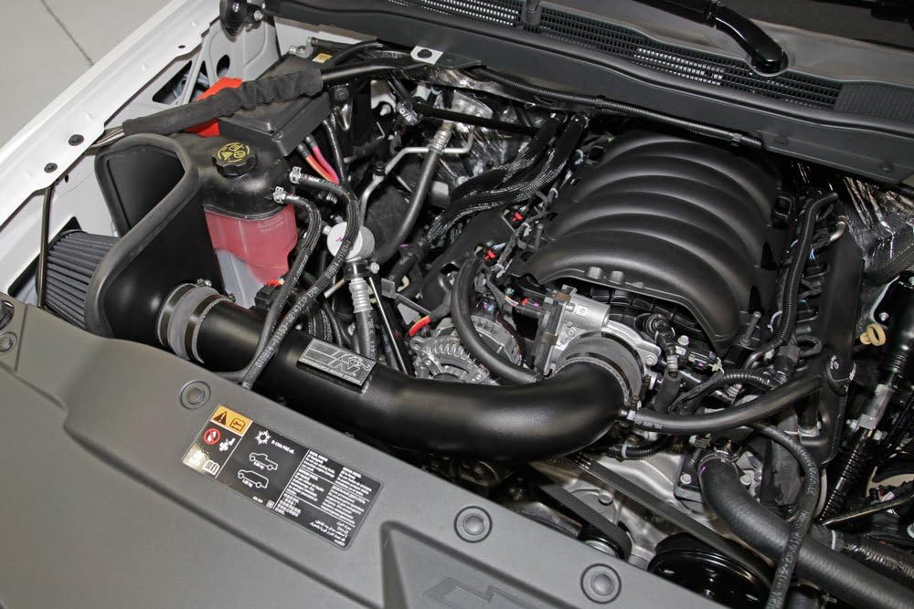 K&N Cold Air Intake Kit: High Performance, Guaranteed to Increase Horsepower: 2014-2020 Chevy/GMC/Cadillac (Silverado 1500, Suburban, Tahoe, Sierra 1500, Yukon, Yukon Denali, Escalade) V8, 71-3082: Automotive
