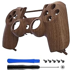 eXtremeRate Brown Wood Grain Patterned Custom