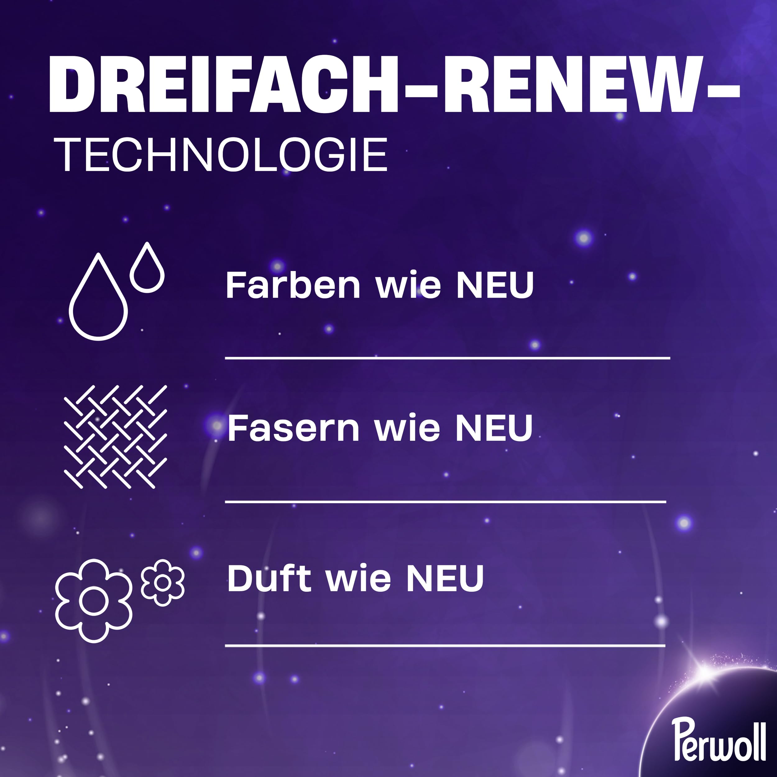 Perwoll Renew Color Waschmittel (27 Waschladungen), Feinwaschmittel reinigt schonend und erneuert Farben und Fasern, für alle farbigen Textilien, Waschmittel mit Triple Renew Technologie, 1 Stück 4