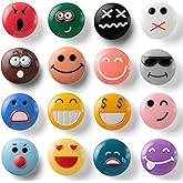 SUNURS 16 or 9-Pack 3D Fridge Magnets - Vibrant Resin Expressions with Strong Magnets, Smooth Finish & Flat Back Design