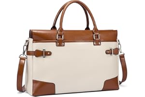 BOSTANTEN Briefcase for Women Leather Laptop Bag 15.6 inch Computer Messenger Office Business Work Tote