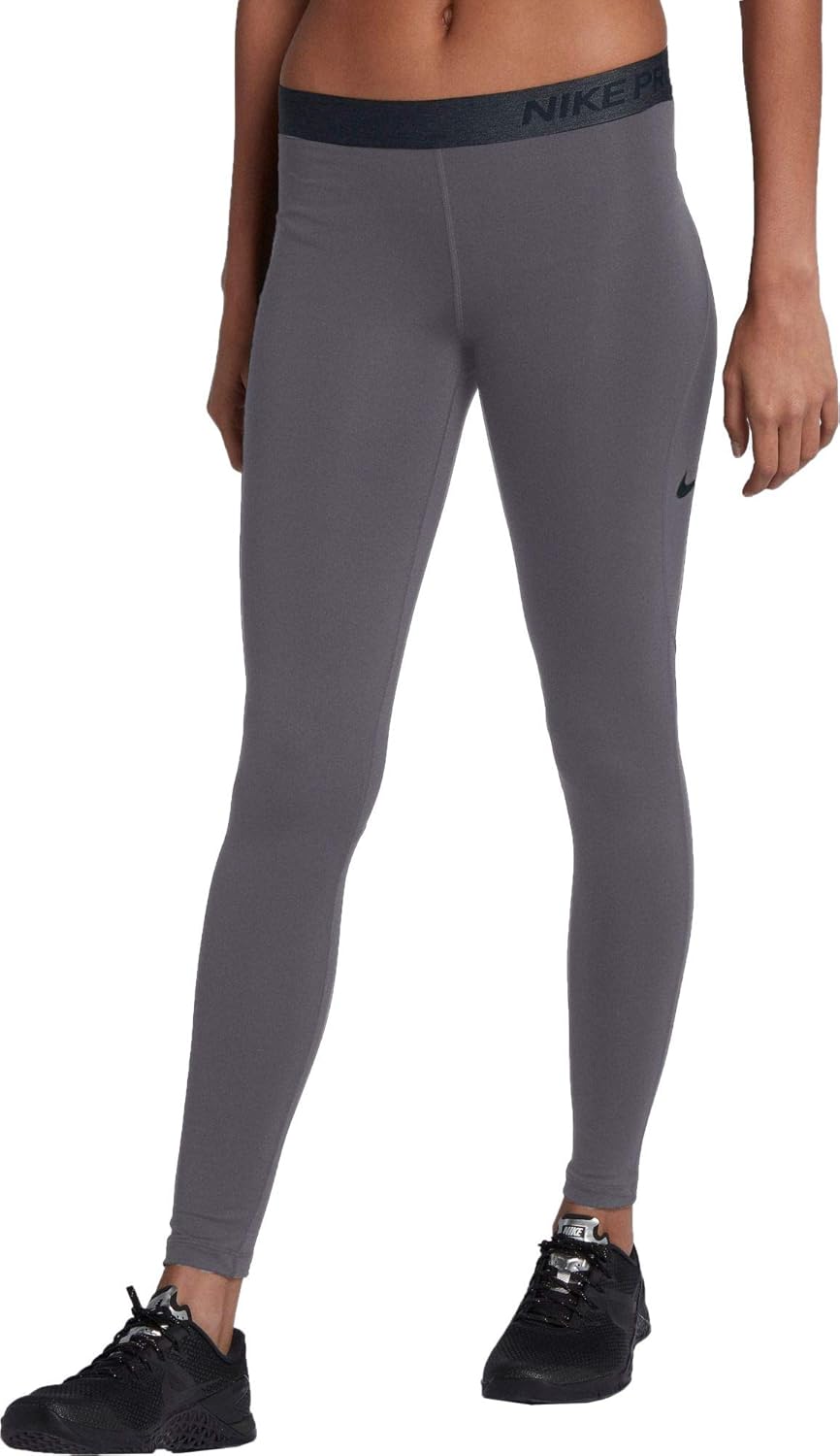 NIKE W NP WM TGHT - Mallas, Mujer, Gris(Gunsmoke/Black): Amazon.es ...