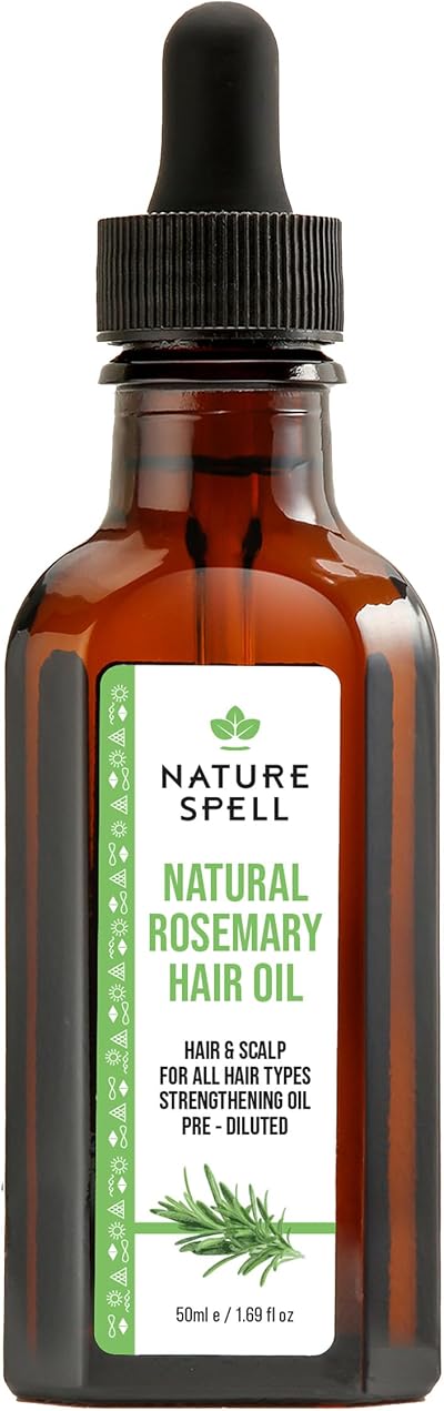 Nature Spell Rosemary Oil for Hair Growth 50 ml Pre-Diluted Scalp Oil