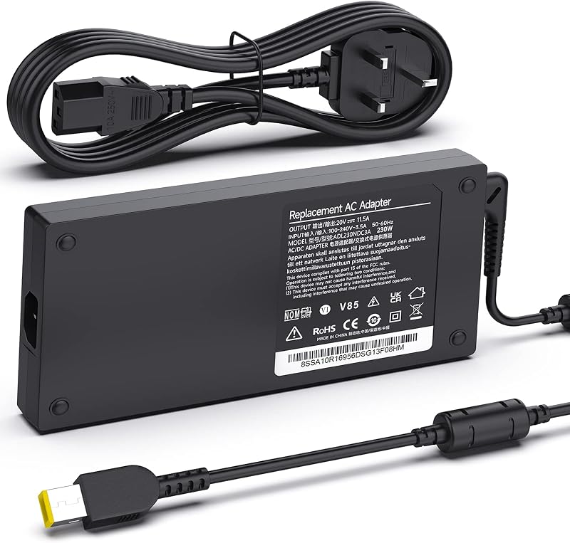 shefor 230W Laptop Charger for Lenovo ThinkPad Legion Y540 Y740 Y900 Legion