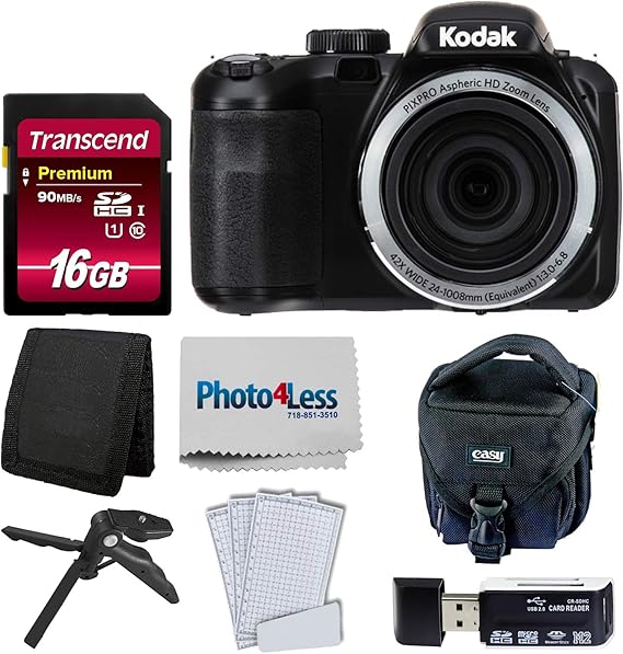 Amazon.com : Kodak PIXPRO AZ421 Digital Camera (Black) + Camera Case