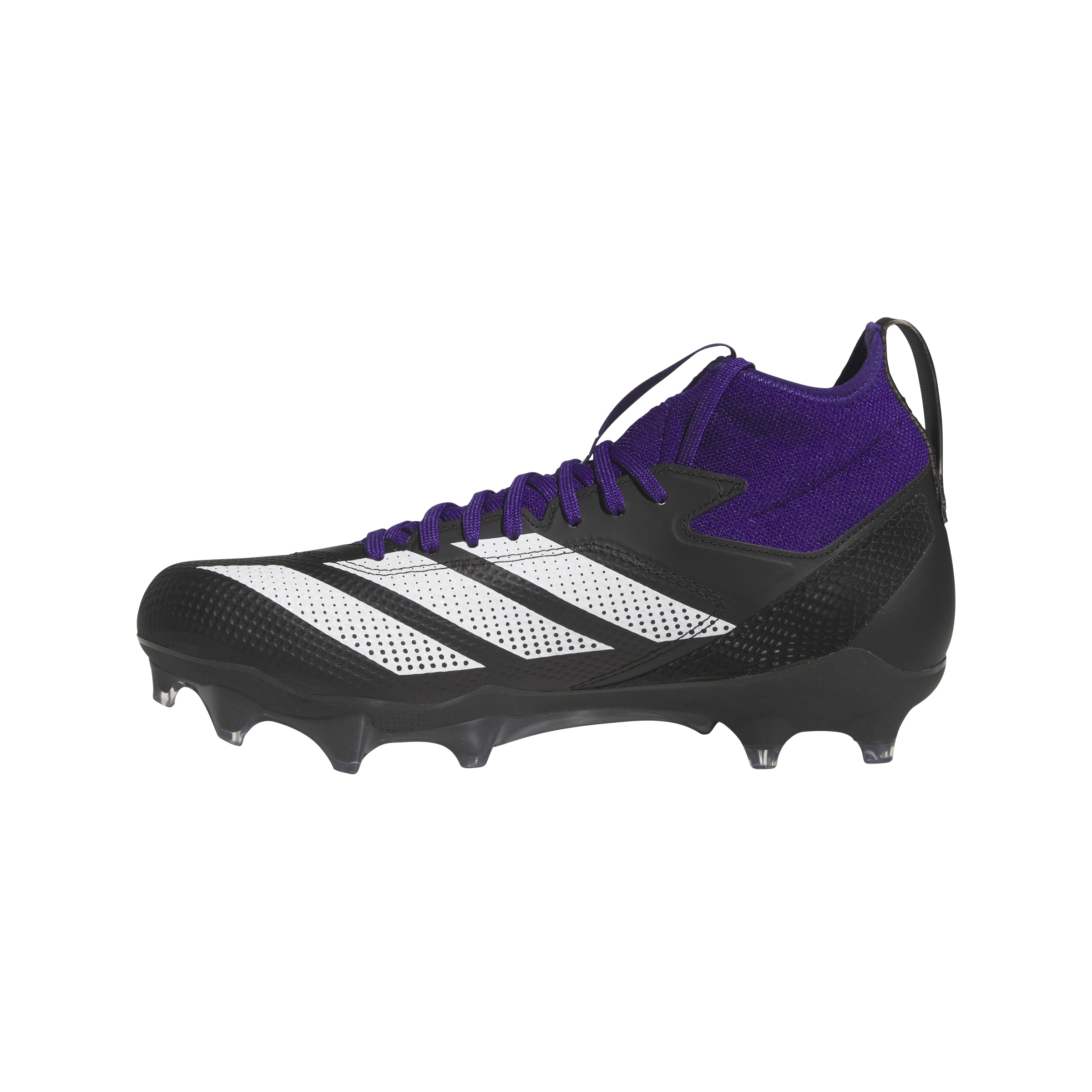 Adidas Unisex-Adult Adizero Impact American Football, Black/White/Team Collegiate Purple, 9