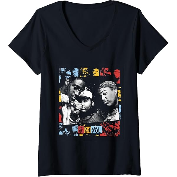 Amazon.com: De La Soul Official Collage Art T-Shirt - Men's Black