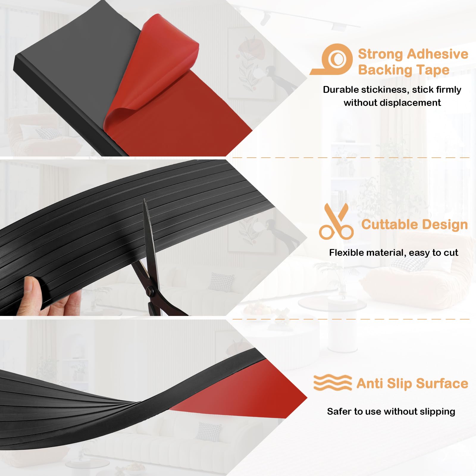 Mua Threshold Ramps for Doorways Self-Adhesive Rubber Ramps for Door ...