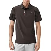 K-Swiss Men's Heritage Suit Collar Polo, Golf Polo Shirts for Men, Casual Short Sleeve Dress Shirt for Work Business