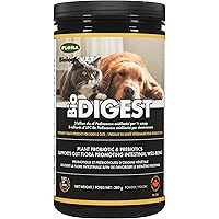 Flora BiologicVET BioDIGEST Plant Probiotic, All-Natural Advanced Dog & Cat Probiotic with Prebiotics, Relieves Diarrhea and
