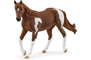 Schleich Horse Club - Paint Horse Mare - 6" Hand-Painted Collectable, Realistic Toy Horse Figurine for Girls and Boys. Durable, Educational Figure for Fun Imaginative Play. Kids Toys Ages 5+ 14901