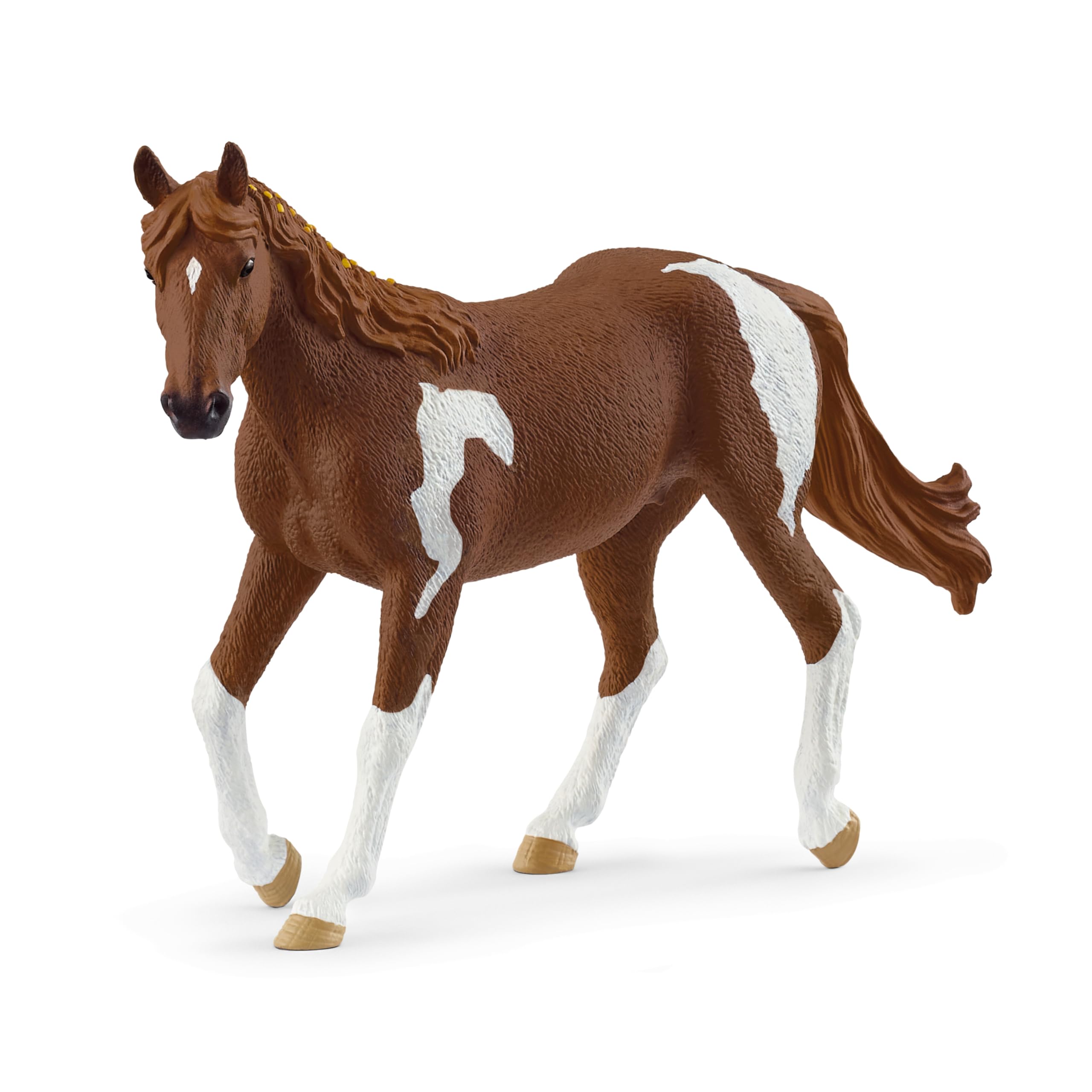 SCHLEICH Horse Club - Paint Horse Mare - 6" Hand-Painted Collectable, Realistic Toy Horse Figurine for Girls and Boys. Durable, Educational Figure for Fun Imaginative Play. Kids Toys Ages 5+ 14901