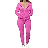 Bealin Women's Jogging Suits Two Piece Outfits Sweatsuit Long Sleeve Zip Tops and Sweatpants Workout Tracksuit Sets