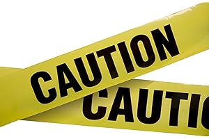 TAPIX Caution Party Tape • 3 in. Wide X 100 Ft. Long • High Visibility • Tear Resistant Design • Great for Construction-Themed Parties & Signage for Small Hazards (100 ft) (1 Pack)