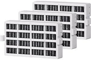 ASTRAIR 3 pack W10311524 Refrigerator Air Filter Replacement for Whirlpool, W10311524, AIR1, Maytag, Kitchenaid, and Jenn-Air, FreshFlow Air Filter, Reduce Odors with Activated Carbon Filter