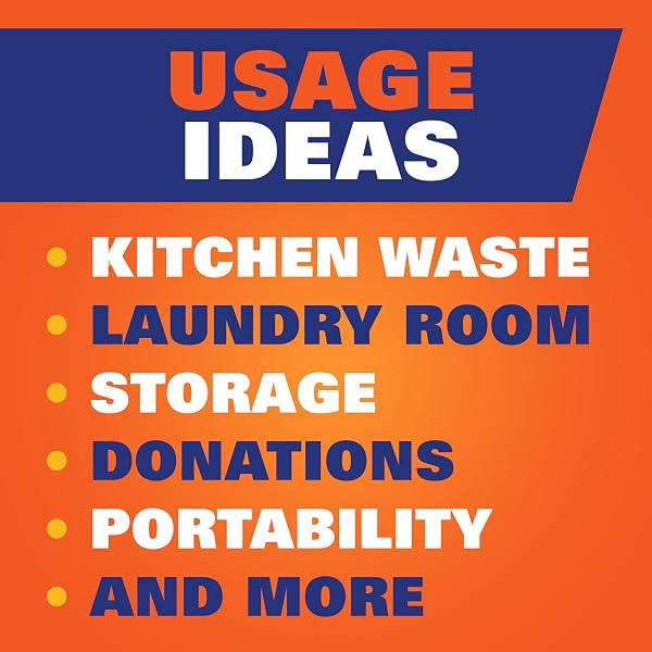 HEFTY STRONG WHITE 13 GALLON TRASH BAGS WITH DRAWSTRINGS, UNSCENTED TALL KITCHEN TRASH BAGS, RESISTS LEAKS, PUNCTURES, AND TEARS, DURABLE CLOSURE, 120 CT.