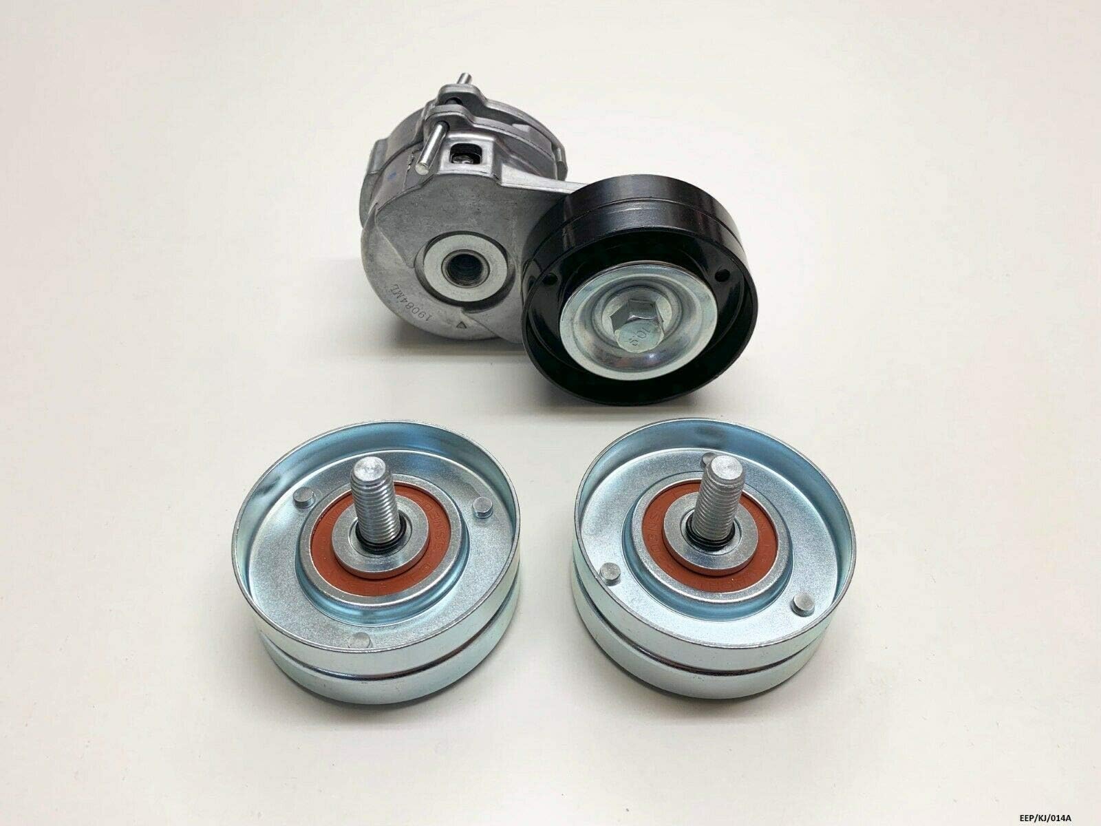 CROWN CAFFARO Serpentine Belt Tensioner & 2 x Idler Pulley Cherokee 2002-2007 2.5CRD & 2.8CRD