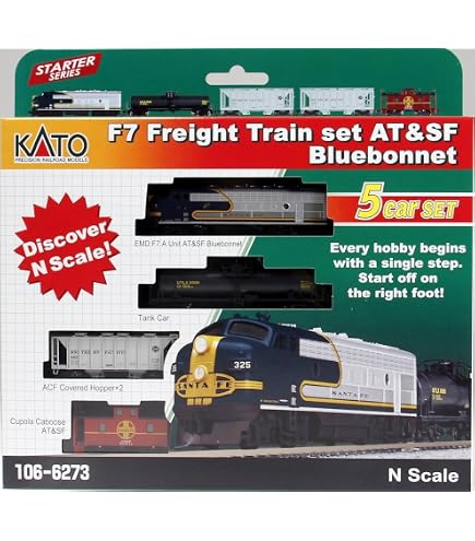 Amazon.com: N F7 Freight Train Set Union Pacific 5-Unit Set : Arts
