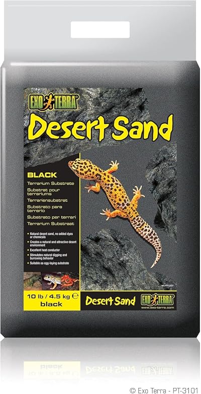 Exo Terra Desert Sand 4.5 Kg Black Substrate for Desert Terrariums