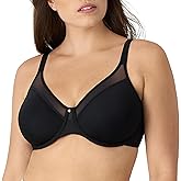 Bali Womens Seamless Underwire Bra, One Smooth U Smoothing Underwire Bras for Women, Convertible Straps, Ultra Light