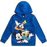 Disney Mickey Mouse, Goofy and Donald Duck Boys Pullover Hoodie for Toddler, Little and Big Kids