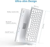OMOTON Bluetooth Keyboard for Mac UK Layout Silver view 4
