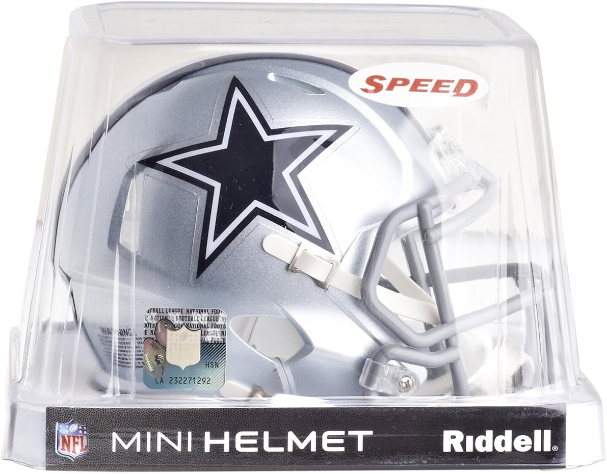 Riddell NFL Dallas Cowboys Speed Mini Football Helmet : Sports Related Collectible Mini Helmets : Sports & Outdoors