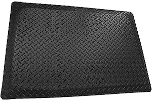 Rhino Mats, American Classic Diamond Anti-Fatigue Mats (Black 1" Thick, 3 FT. x 8 FT.)