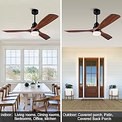 XBIBI 52 Inch Ceiling Fan with Lights Remote