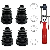Small Shaft Universal CV Boot Kit,Upgrade Thick Silicone,Black | Fits 99% of cars,Oil &amp; heat resistant,Tear-resistant,Dust &amp; grit proof,Extra durable,flexible