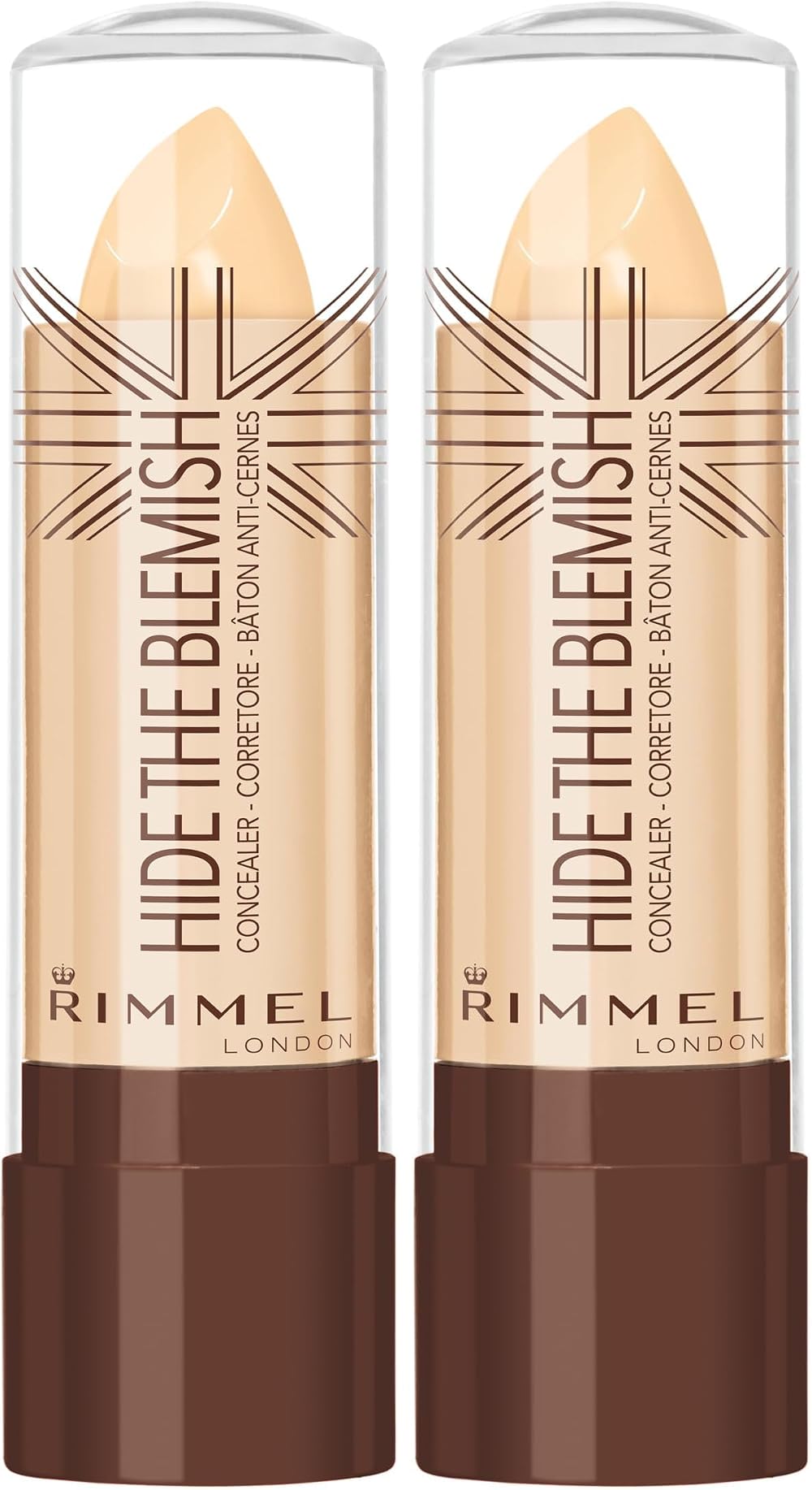 Rimmel London Hide The Blemish Stick Concealer 4.5g Pack of 2