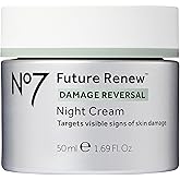 No7 Future Renew Damage Reversal Night Cream - Anti Aging Face Moisturizer - Infused with Peptide Technology to Reverse Visible Signs of Damage - Skin Barrier Repair for Dry Skin (1.69 Oz)