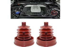 UZZH 2Pcs Hydraulic Power Steering Reservoir Cap, Power Steering Pump Reservoir Plug Cover, Power Steering Cap Replacement OEM#53697-SB3-952 for Honda, Accord, Odyssey, Civic CRV (Red)