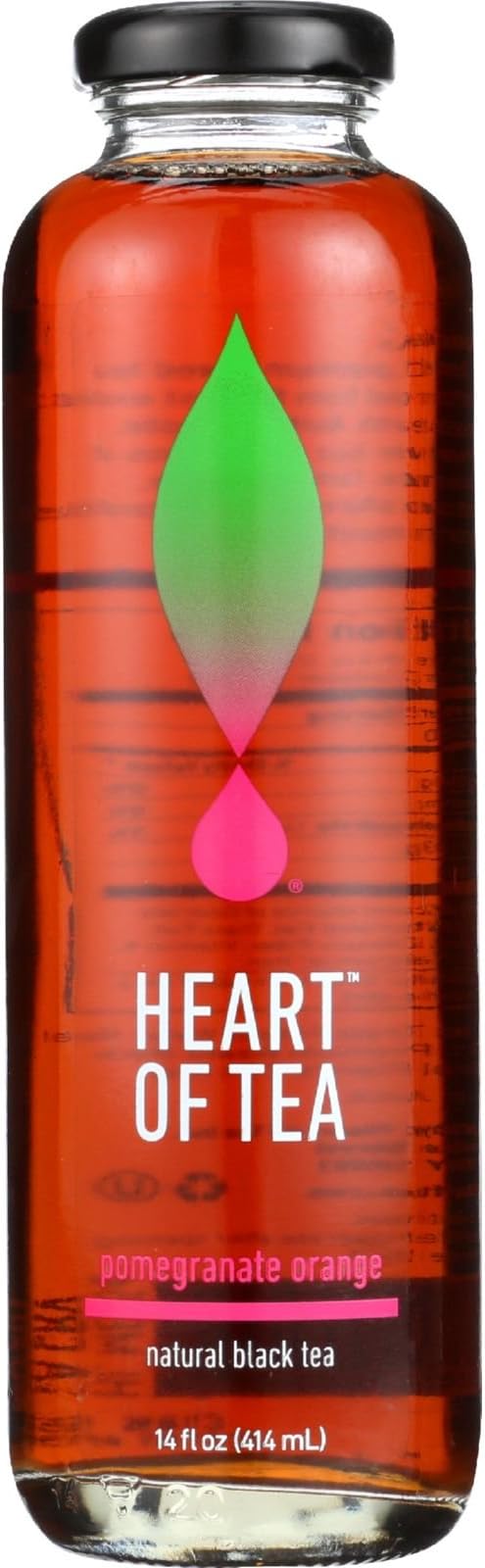 Heart Of Tea Pomegranate Orange Iced Tea, 14 Fluid Ounce - 12 per case.