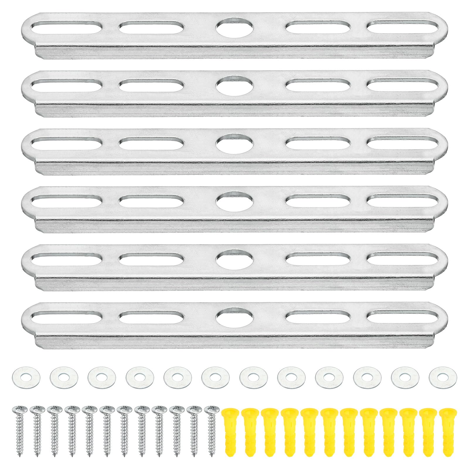 PATIKIL 120mm 4.7 Inch Ceiling Light Plate Kit, 6 Set Pendant Light Fixture Mounting Bracket Crossbar with Screw Nuts Accessories for Chandelier Wall Lighting