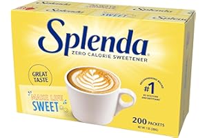 SPLENDA Zero Calorie Sweetener, 200 Count Packets