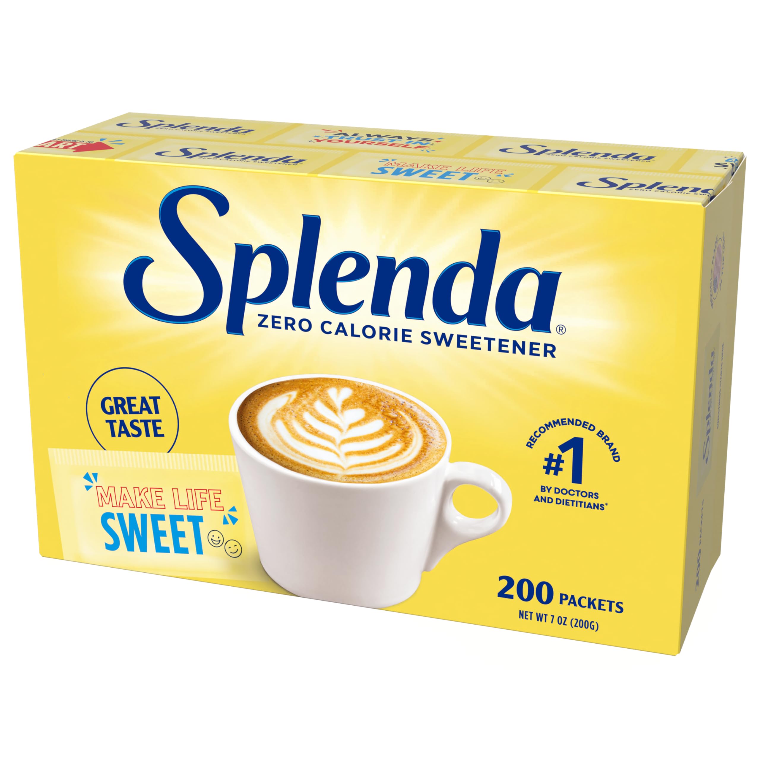 Photo 1 of SPLENDA Zero Calorie Sweetener, 200 Count Packets